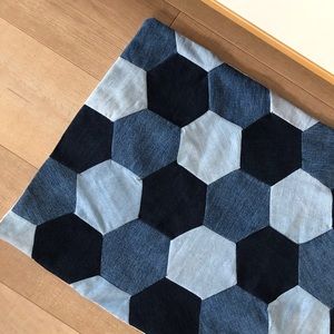 Handmade Upycled  Denim Rug